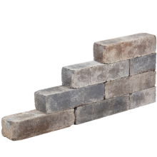 Blockstone 15x15x45 - Bruin/Beige/Zwart