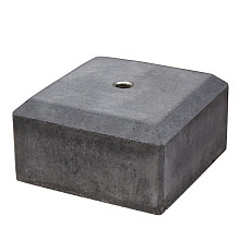 Betonpoer antraciet met afgeschuinde kanten 22x22x50 cm