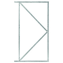 *IJzeren deurframe gegalvaniseerd - H155xB120cm - met verstelbaar scharnier - 3 ogen