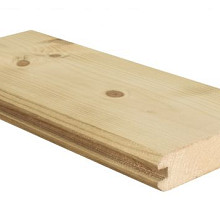 Geïmpregneerd grenen - blokhutprofiel 2.8x13.5x420 cm