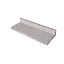 Schellevis L-model 100x40x15 cm grijs